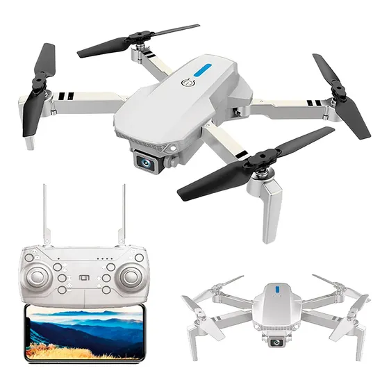 Drone Controle Remoto Com Wifi Câmera Hd 360° Luz De Led