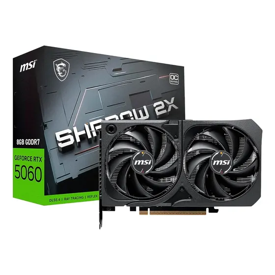 Placa De Vídeo Msi Shadow 2x Oc Rtx 5060 8gb Gddr7