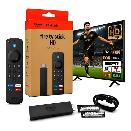 Amazon Fire Tv Stick Hd Wi-fi-6 Com Alexa Por Voz