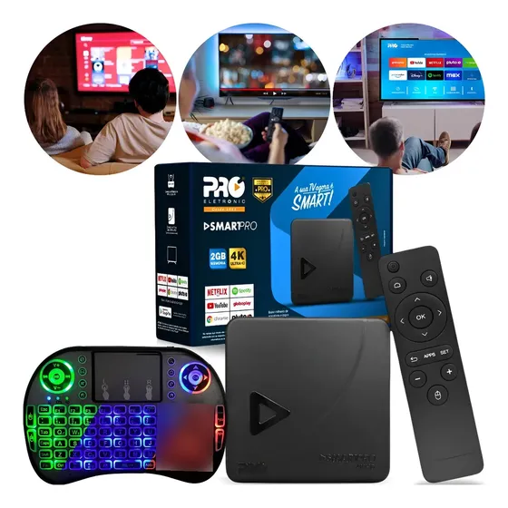 Aparelho 4k Adaptador Smart Tv Box Transforme Tv Em Smarttv Aparelho 4k Adaptador Smart Tv Box Transforme Tv Em Smarttv