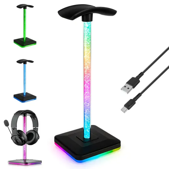Suporte Fone De Ouvido Headset Headphone Gamer Rgb Led Base Apoio De Mesa Para Setup Gamer Suporte Universal Iluminação Reativa Ao Som Música Organizador Stand Para Fone Escritório Pc Notebook Suporte Fone De Ouvido Headset Headphone Gamer Rgb Led Base Apoio De Mesa Para Setup Gamer Suporte Universal Iluminação Reativa Ao Som Música Organizador Stand Para Fone Escritório Pc Notebook