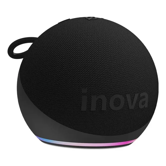 Caixa de Som Inova Bluetooth Portátil 5W com Rádio FM, TWS e LED RGB