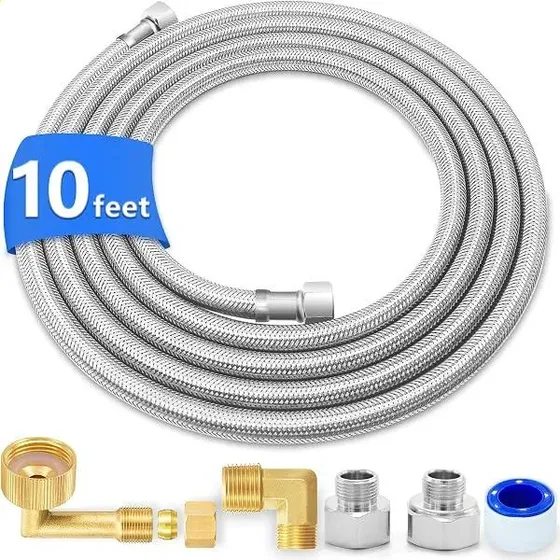 Kit De Instalação De Máquina De Lavar Louça - Aço Inoxidável Kit De Instalação De Máquina De Lavar Louça - Aço Inoxidável