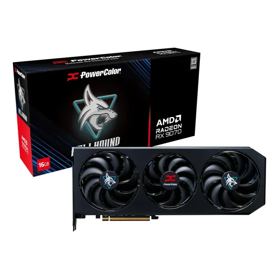 Placa Gráfica Powercolor Hellhound Amd Radeon Rx 9070 16gb