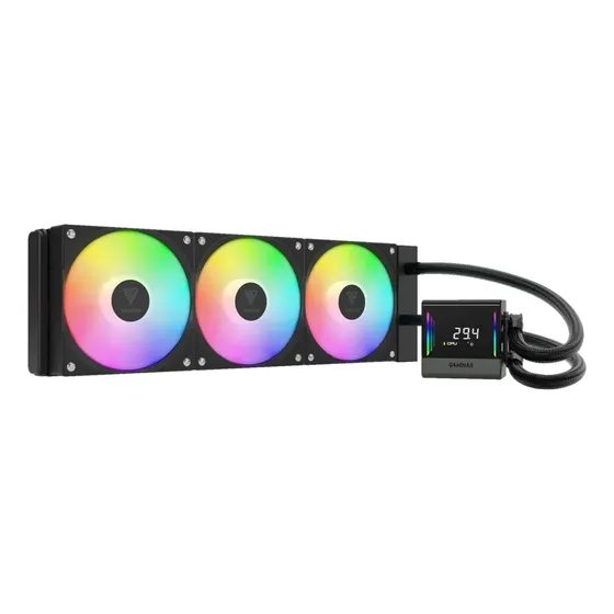 Water Cooler Argb Gamdias Chione E4-360 V2 Preto Display Water Cooler Argb Gamdias Chione E4-360 V2 Preto Display