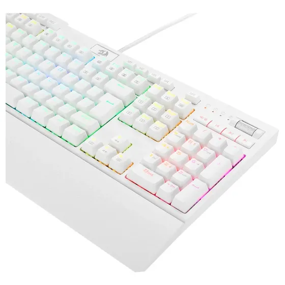 Redragon Brahma Pro Óptico Rgb Lunar White Switch Azul