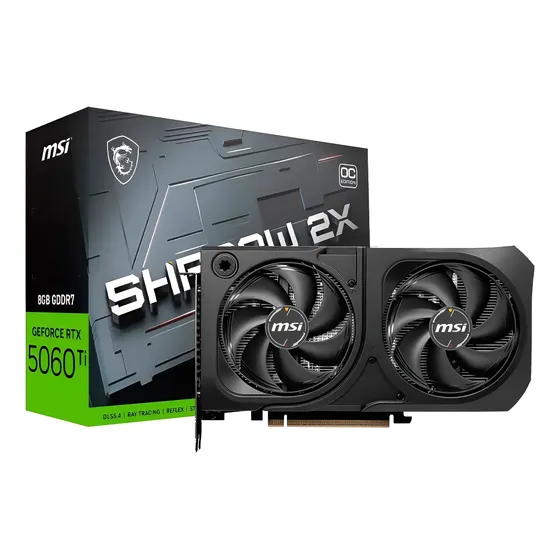 Placa De Vídeo Msi Shadow 2x Oc Plus Rtx-5060ti 8gb Gddr7