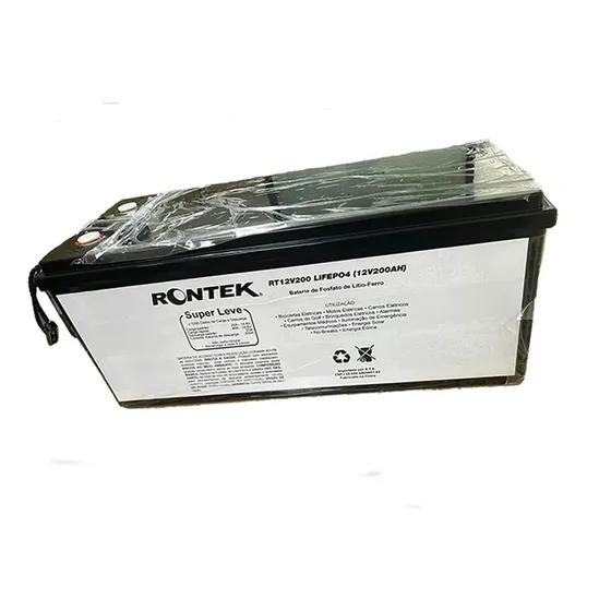 Bateria Lifepo4 12v 200ah Lítio Solar Náutica Rontek