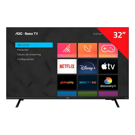 Smart Tv Aoc 32 Led Hd 32s5155/78g Roku Wifi Hdmi Dolby