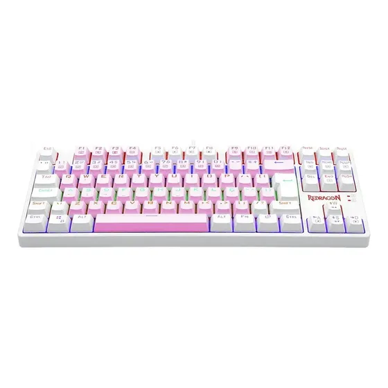 Redragon Daksa Rainbow Rosa E Branco Switch Marrom Rosa E Branco Português Abnt2 Redragon Daksa Rainbow Rosa E Branco Switch Marrom Rosa E Branco Português Abnt2