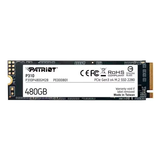 Ssd M.2 Patriot P310 480gb Nvme Pcie Gen 3 - P310p480gm28