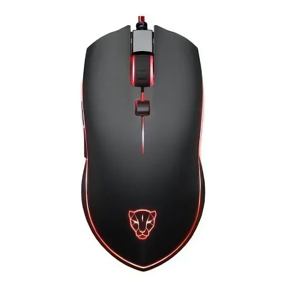 Mouse Para Jogos Com Fio Motospeed V40 Com Design Ergonômico Cor Preto