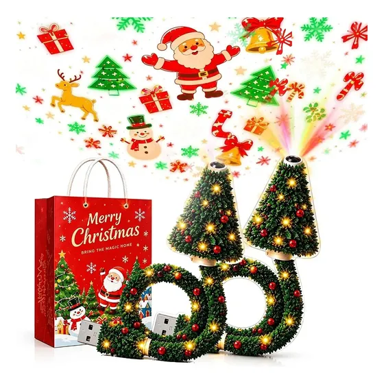 Christmas Tree Ceiling Projector, Plug And Play Hd