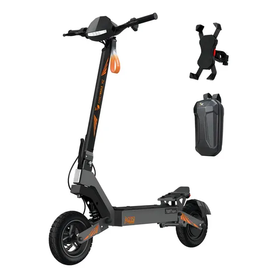 Honeywhale H2 Patinete Elétrico Adulto, 1200w Motor (máx), 50 Km/h Velocidade Máxima, Autonomia De 50 Km, Scooter Eletrica Dobrável Com Dupla Suspensão Honey Whale (48v 15ah)