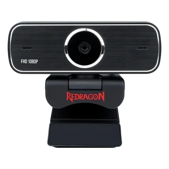 Webcam Gamer Redragon Hitman Full HD 1080p 30FPS USB Preta Webcam Gamer Redragon Hitman Full HD 1080p 30FPS USB Preta