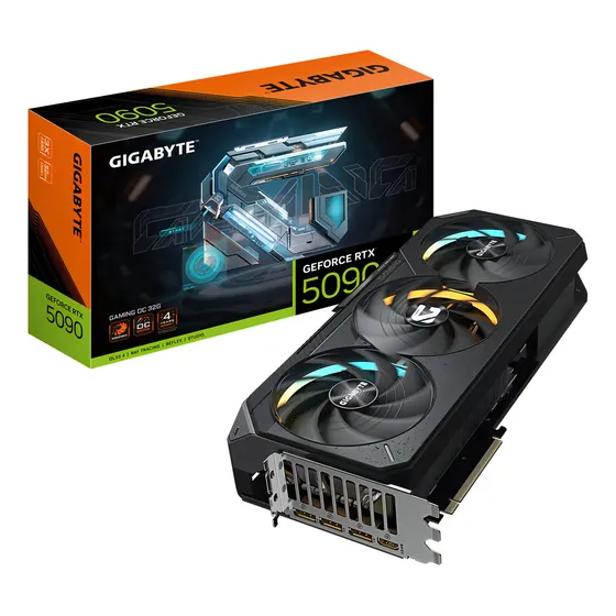 Placa De Vídeo Gigabyte Geforce Windforce Oc Rtx 5090 32gb