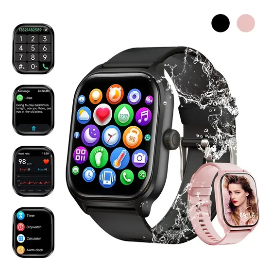 Smartwatch AIYIN X8 Ultra com Tela de 2.01" e Bluetooth Para Android e iOS