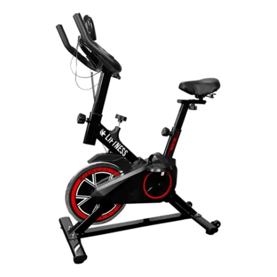 Bicicleta Ergometrica Bike Spinning Academia Fitness Ginastica Cor Preto/vermelho Liftness