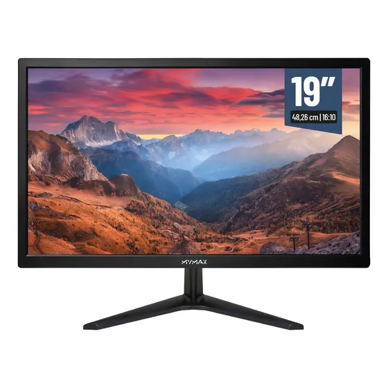 Monitor 19' Polegadas Hd Led 60hz Hdmi Vga 16ms Preto Mymax