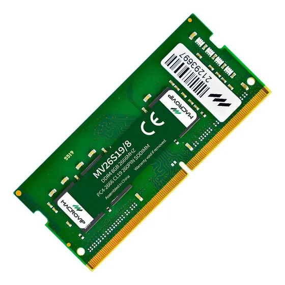 Memória Ddr4 8gb, 2666mhz, Macrovip - Notebook