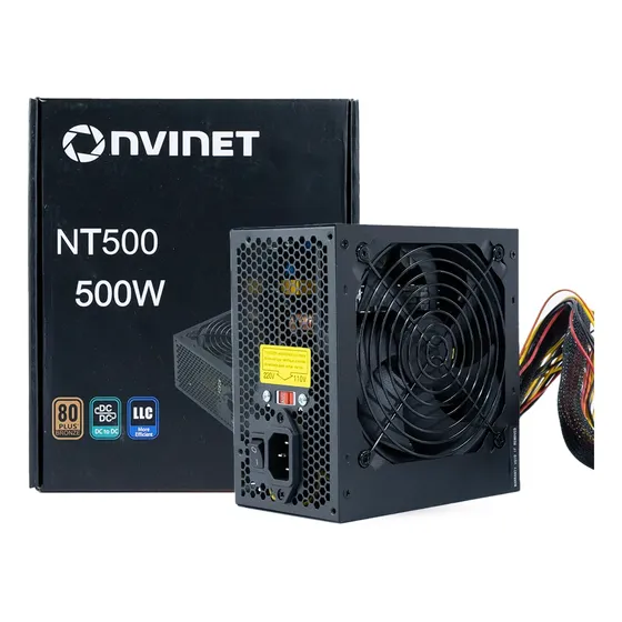 Fonte Gamer Atx 500w Nvinet 80 Plus Bronze Bivolt
