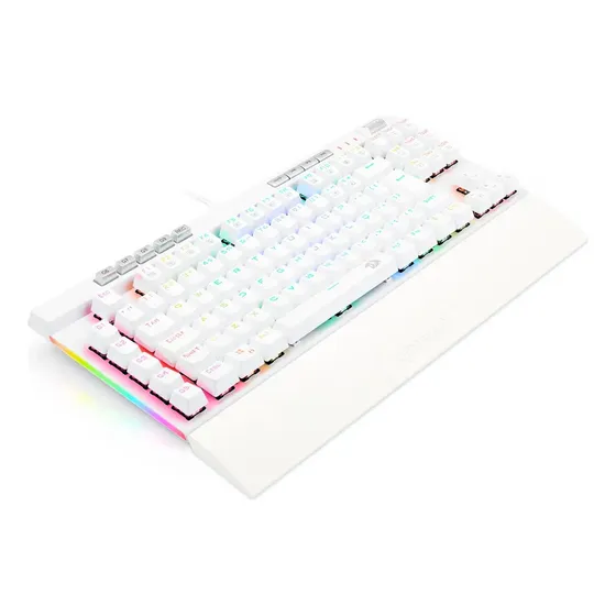 Redragon Magic-wand Pro Rgb Branco Óptico Switch Azul Abnt2