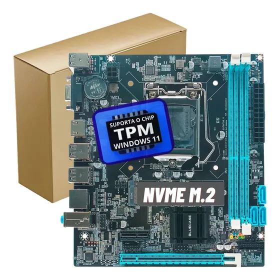 Placa Mãe B75 Gamer Intel I3 I5 I7 Ddr3 Lga 1155 M2 Nvme