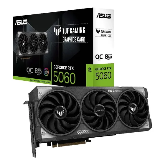 Placa de vídeo Asus Tuf Gaming Geforce Rtx 5060 Oc 8gb