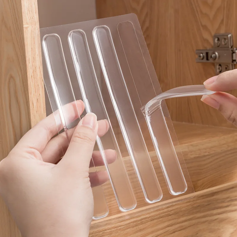 Anti-colisão adesivo maçaneta da porta do agregado familiar almofada de silicone geladeira armário porta parede anti-colisão tira mudo # 3441 Anti-colisão adesivo maçaneta da porta do agregado familiar almofada de silicone geladeira armário porta parede anti-colisão tira mudo # 3441