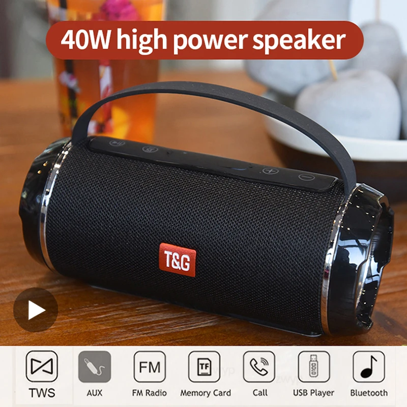 Subwoofer sem fio portátil bluetooth alto-falante rádio fm caixa de som à prova dwaterproof água música caixa de som coluna blootooth baixo alta fidelidade bocina Subwoofer sem fio portátil bluetooth alto-falante rádio fm caixa de som à prova dwaterproof água música caixa de som coluna blootooth baixo alta fidelidade bocina