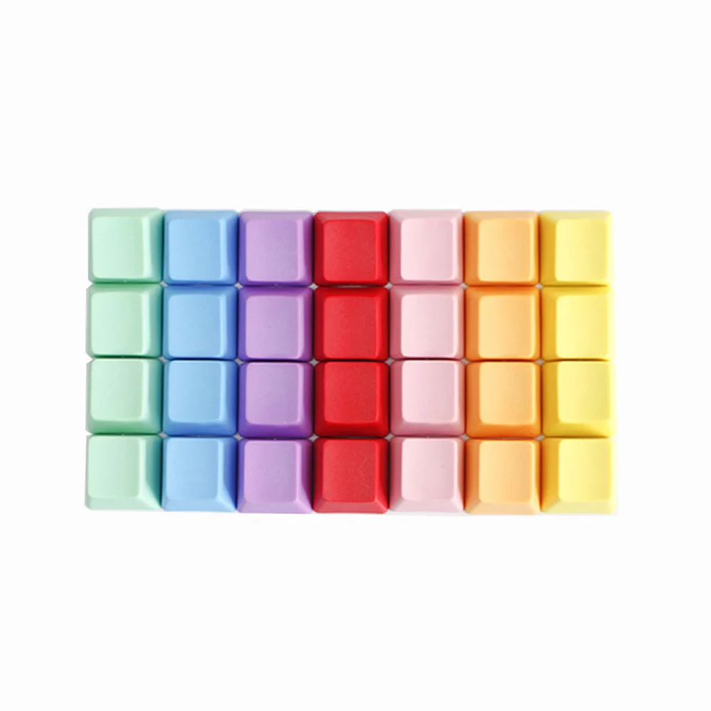 OEM Perfil PBT Keycaps Teclado Mecânico Cor Misturada Keycaps Em Branco Personalizado Gamer Mx Switch Sem Tampa de Chave Gravada