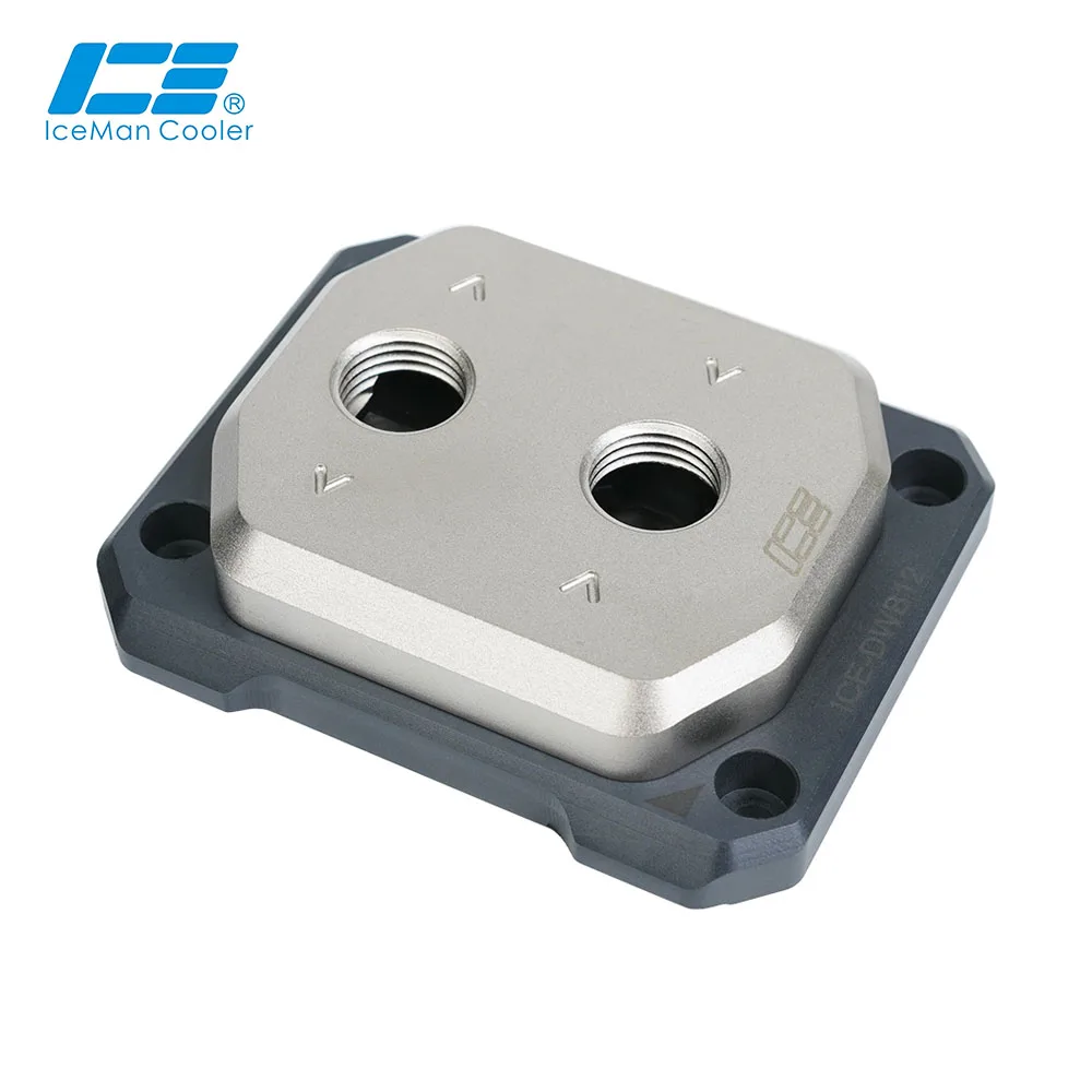 IceManCooler Delid Die Cooler para Intel 1700, AMD AM5 CPU Core Touch Water Block em Cobre, Micro Canais de 0,15mm, ICE-DWB12