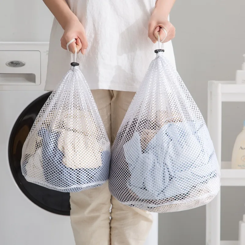 Rede para máquina de lavar roupas sujas, saco de lavanderia, malha lavável, bolsa de pranay, rede para máquina de lavar, sacos de roupas