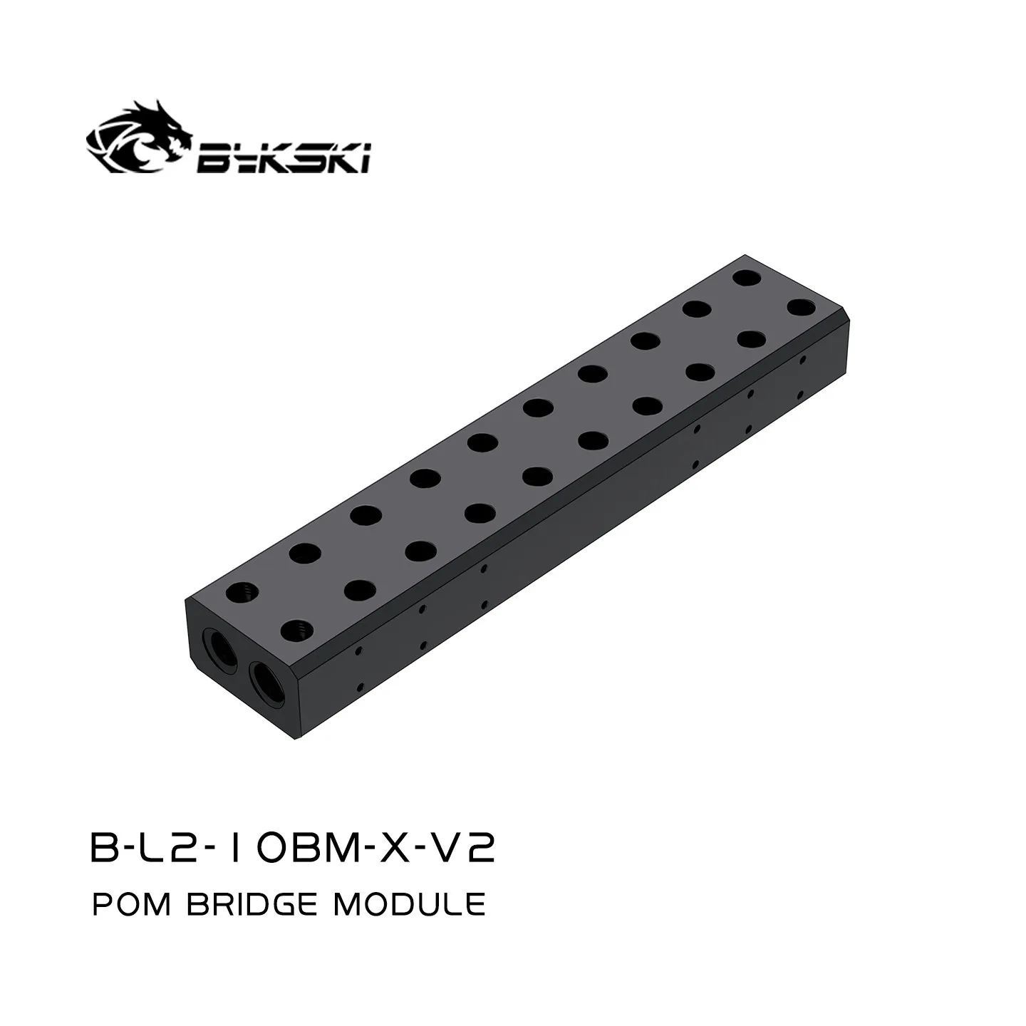 Bloco Terminal GPU Bykski B-L2-8BM-X para Múltiplas Placas Gráficas de PC, Adaptador de Módulo de Ponte Paralela para Resfriamento a Água, Conector POM