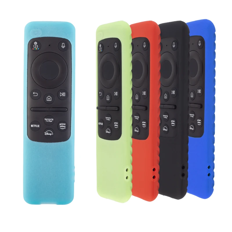 Para samsung BN59-01432A 01432B controle remoto silicone capa protetora à prova de choque anti-deslizamento smart tv manga macia com cordão
