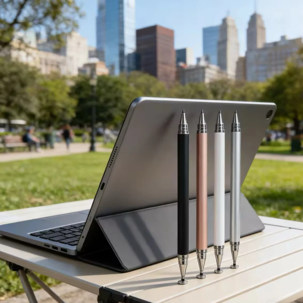 Lápis Stylus de Disco e Caneta Esferográfica 2 em 1 Caneta Stylus Universal para Todos os Tablet Touch Screen / Smartphone Lápis Stylus de Disco e Caneta Esferográfica 2 em 1 Caneta Stylus Universal para Todos os Tablet Touch Screen / Smartphone