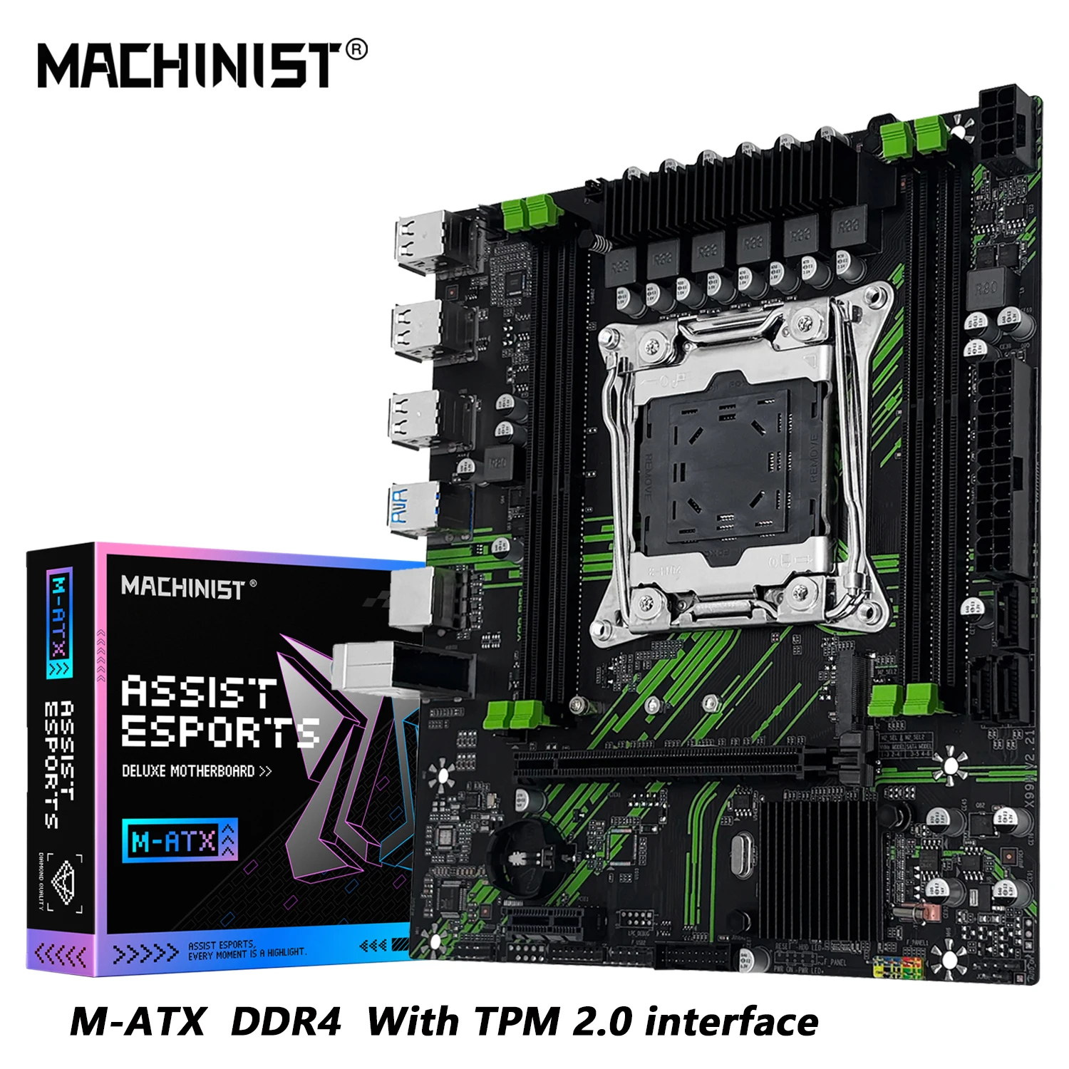 MACHINIST X99 PR9 X99 Suporte para placa-mãe LGA 2011-3 Intel Xeon E5 V3 e V4 CPU DDR4 RAM SATA/NVME M.2 Slot USB3.0
