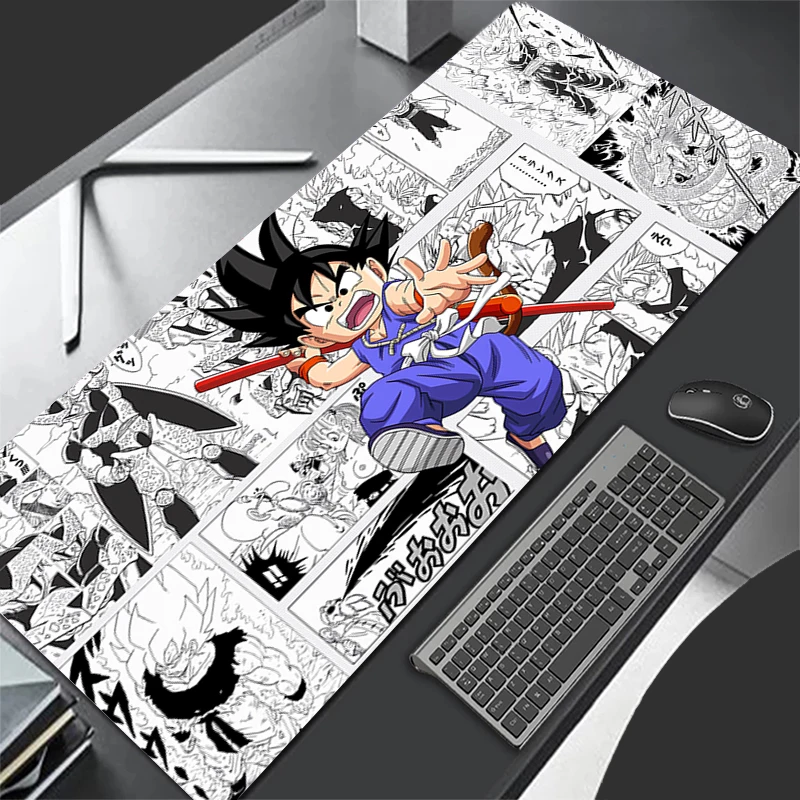 Mousepad computador novo goku mouse pads dragon balls teclado legal mouse tapete gamer macio escritório pc tapete de mesa tapete de mesa