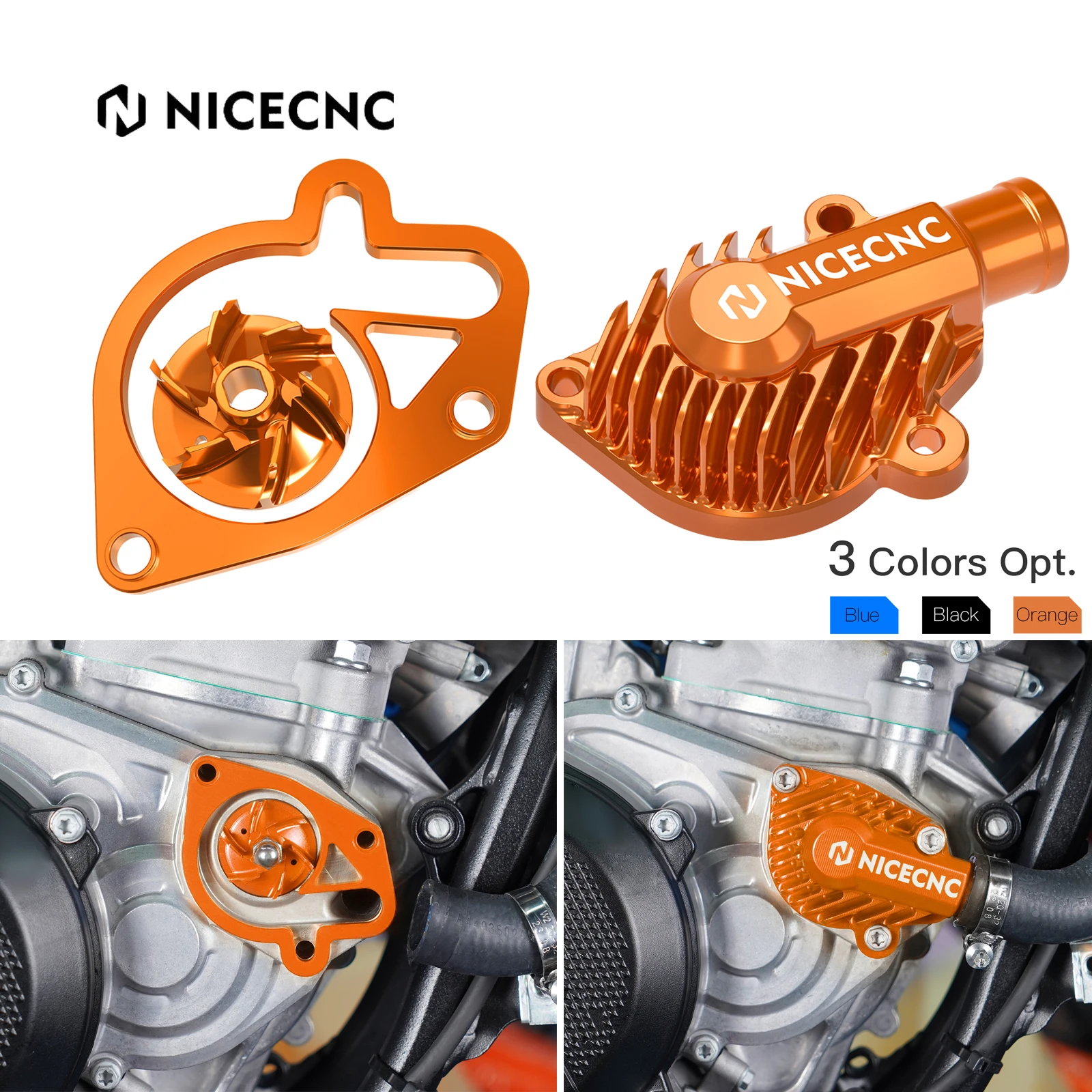 2024-2025 para ktm exc 300 250 para husqvarna te 300 tampa da bomba de água & kit refrigerador do impulsor da bomba de água sx 125 xc 250 300 2023-2025 2024-2025 para ktm exc 300 250 para husqvarna te 300 tampa da bomba de água & kit refrigerador do impulsor da bomba de água sx 125 xc 250 300 2023-2025