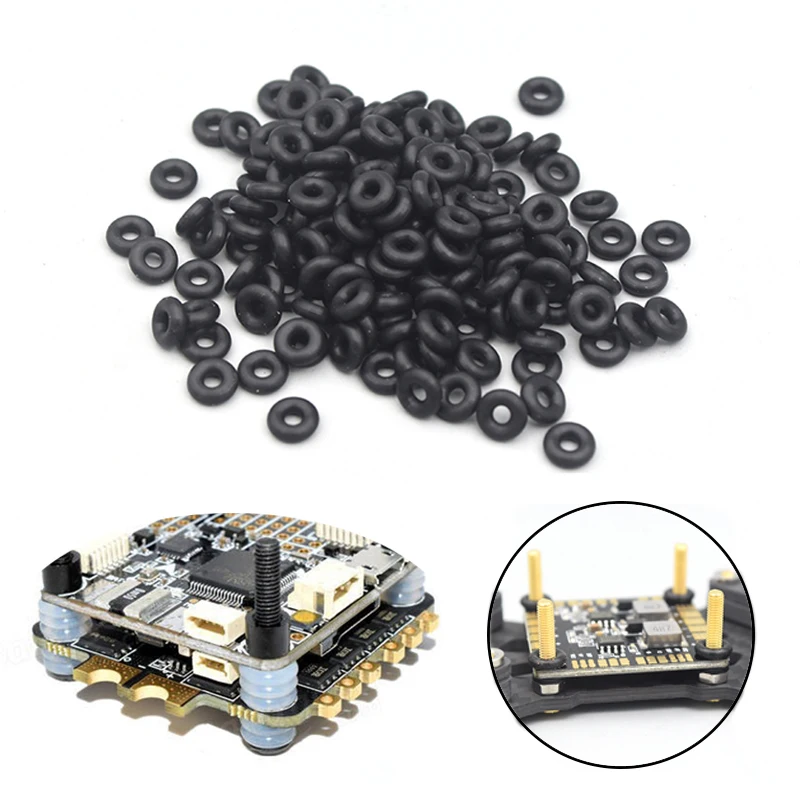 50 pçs m2 m3 o forma arruela de borracha de silicone amortecedor anti vibração amortecimento para f3 f4 flytower controlador vôo rc drone