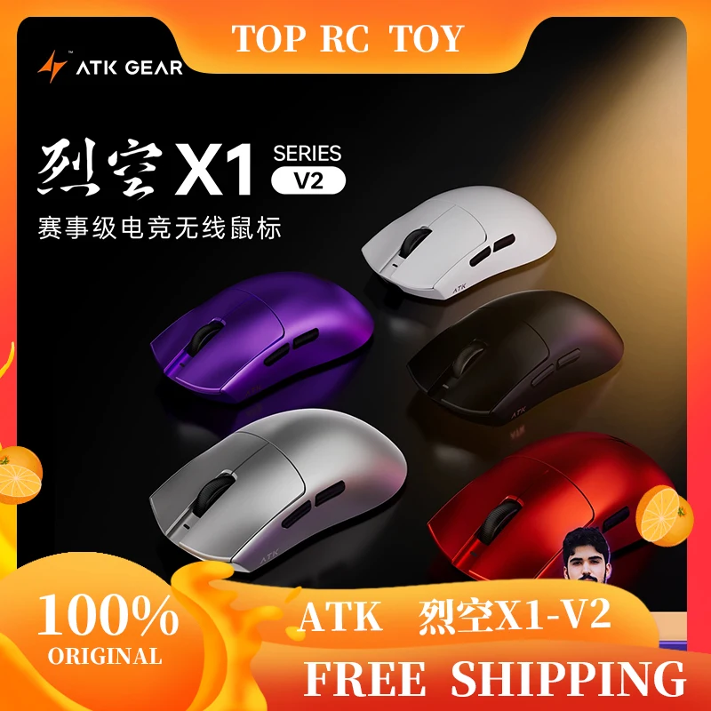 Atk x1 v2 final 2.0 mouse sem fio paw3950 utrla 54g leve 750ips 0.163ms baixa latência 650ips gamer novos acessórios presentes
