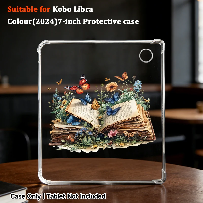 Capa fina e transparente de TPU para Kobo, Kindle Paperwhite 12/5, 10/11ª geração. Capa protetora ultrafina, transparente e à prova de choque para e-readers.