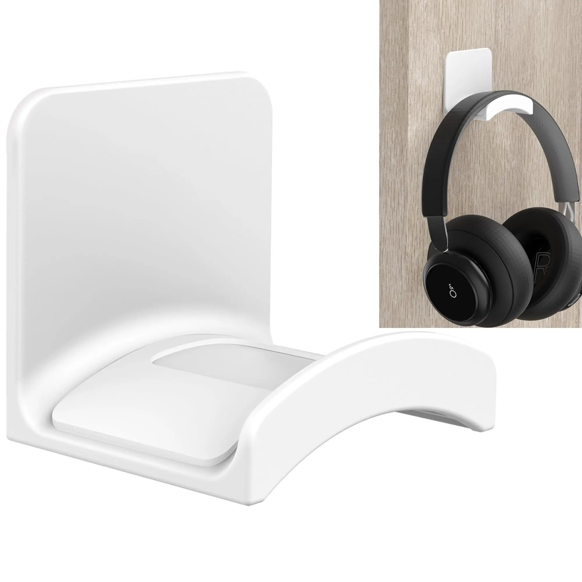 Gancho de fone de ouvido para montagem na parede, suporte universal para fone de ouvido para jogos, cabide lateral para monitor, para home office gamer