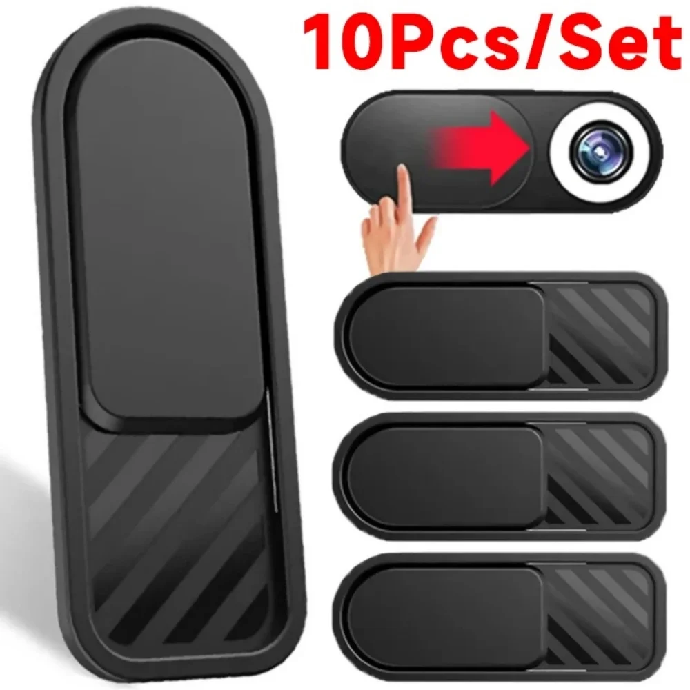 Adesivo de Privacidade para Lente de Câmera, Protetor Anti-Espionagem para Webcam de Laptop, Celular, Tablet e Computador, Deslizante de Obturador