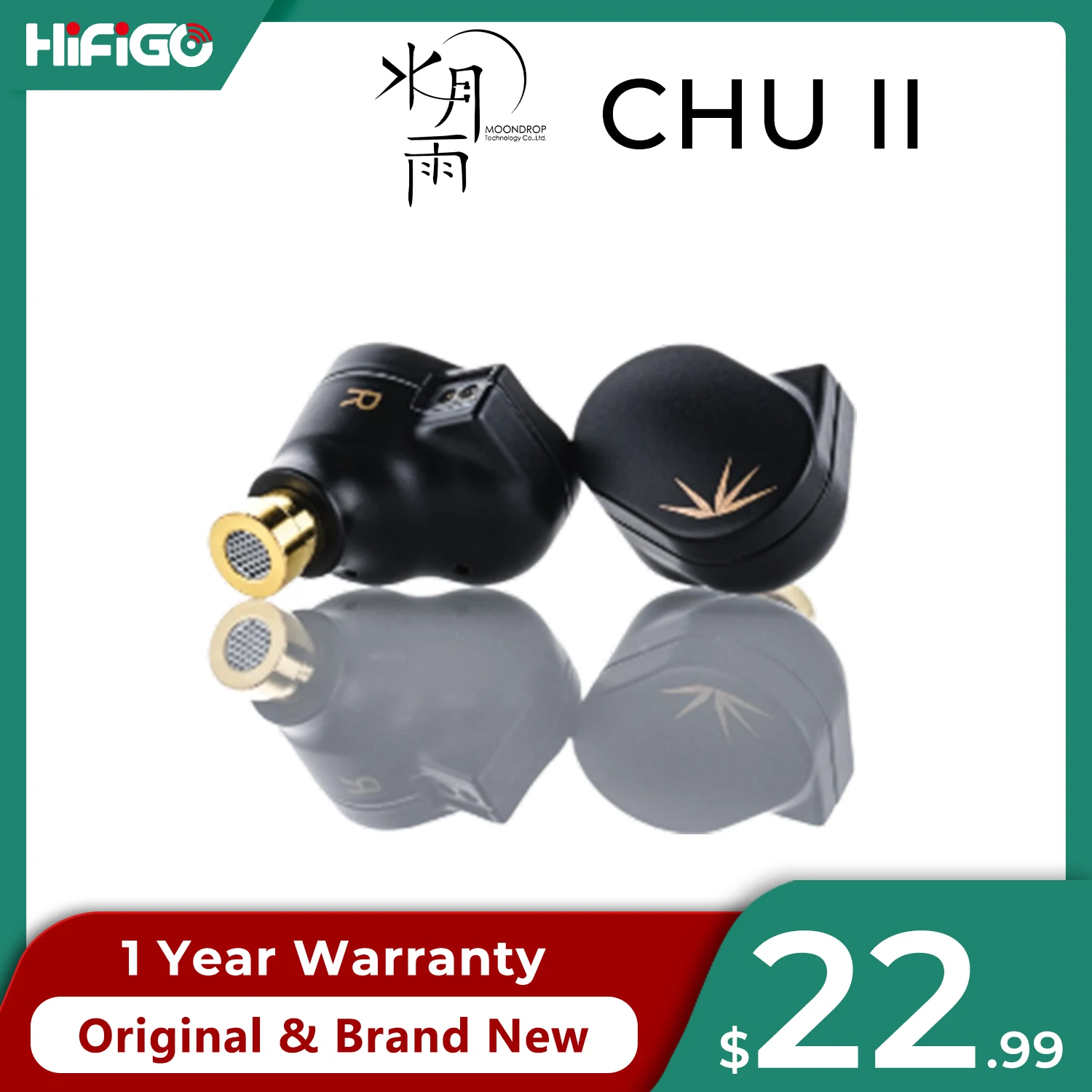 MOONDROP CHU II / CHU 2 Desempenho Driver Dinâmico Fone de Ouvido IEMs Cabo Intercambiável Fone de Ouvido HiFi Música Fones de Ouvido