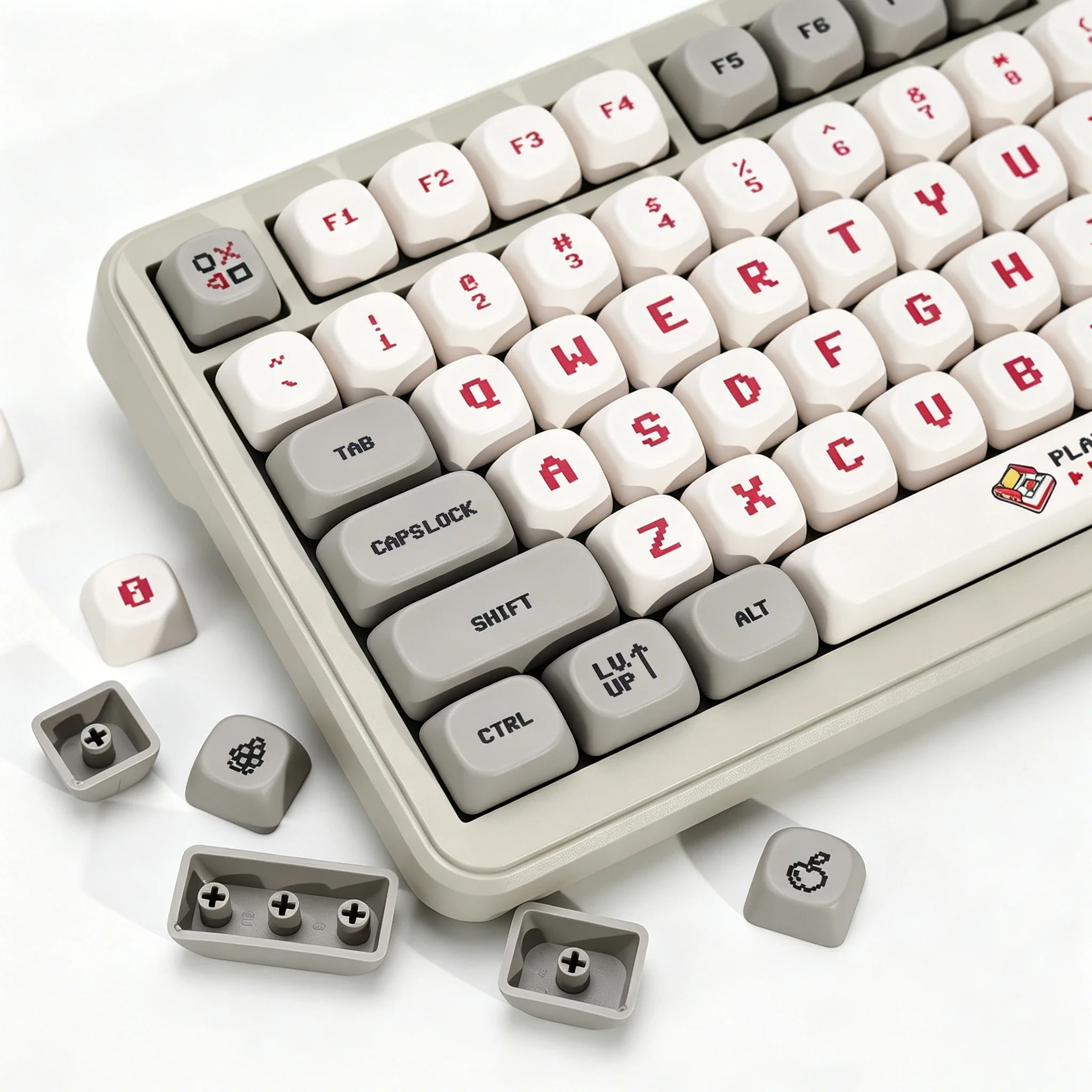 Teclas KBDiy Retro Anime PBT Perfil KOA MOA ISO MAC Personalizadas 142 Teclas para Teclado Mecânico Gamer 60% 75% Kit de Teclas Teclas KBDiy Retro Anime PBT Perfil KOA MOA ISO MAC Personalizadas 142 Teclas para Teclado Mecânico Gamer 60% 75% Kit de Teclas