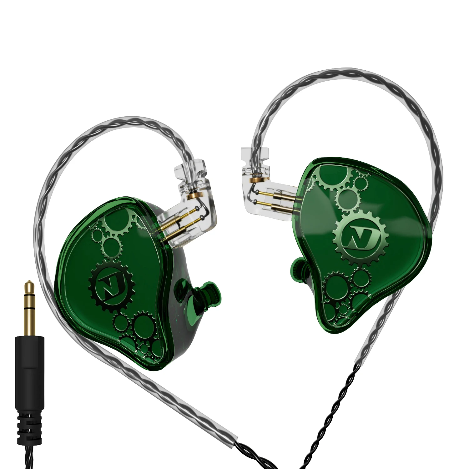 Fones de ouvido ND Venus HIFI Bass Stereo com fio, tipo C/3.5mm, com cancelamento de ruído para jogos, para smartphones.