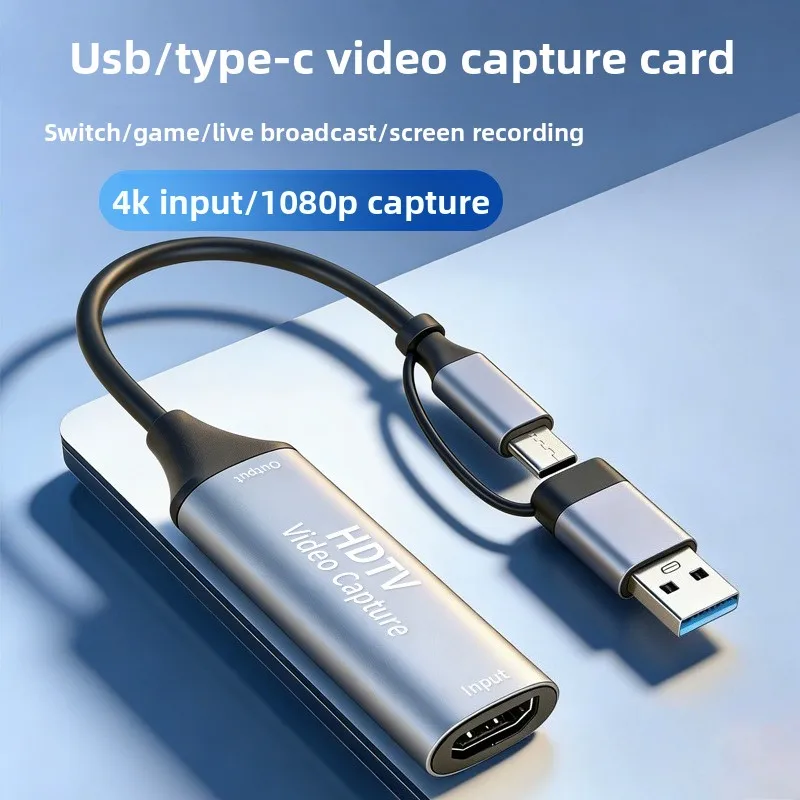 Placa de Captura MS2130 Tipo C USB3.0/2.0, Capturador de Vídeo 4K HDTV, Gravação de Jogos 1080P, Streaming Ao Vivo para PS4 Xbox Placa de Captura MS2130 Tipo C USB3.0/2.0, Capturador de Vídeo 4K HDTV, Gravação de Jogos 1080P, Streaming Ao Vivo para PS4 Xbox