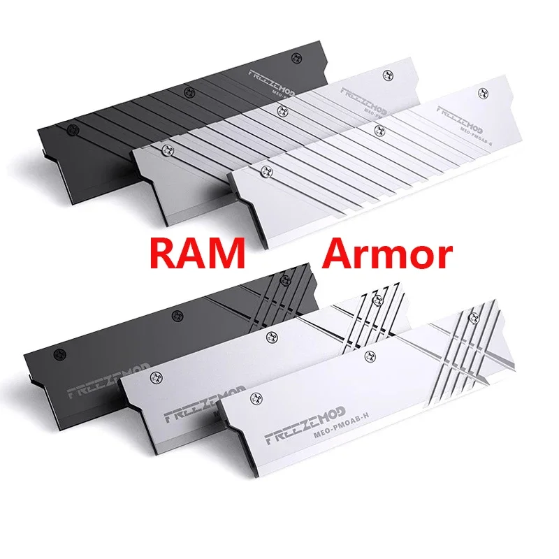 Freezemod-alumínio liga radiador para a caixa do computador, dissipador de calor, memória colete, refrigerador de água, ddr5, ddr4, 2pcs