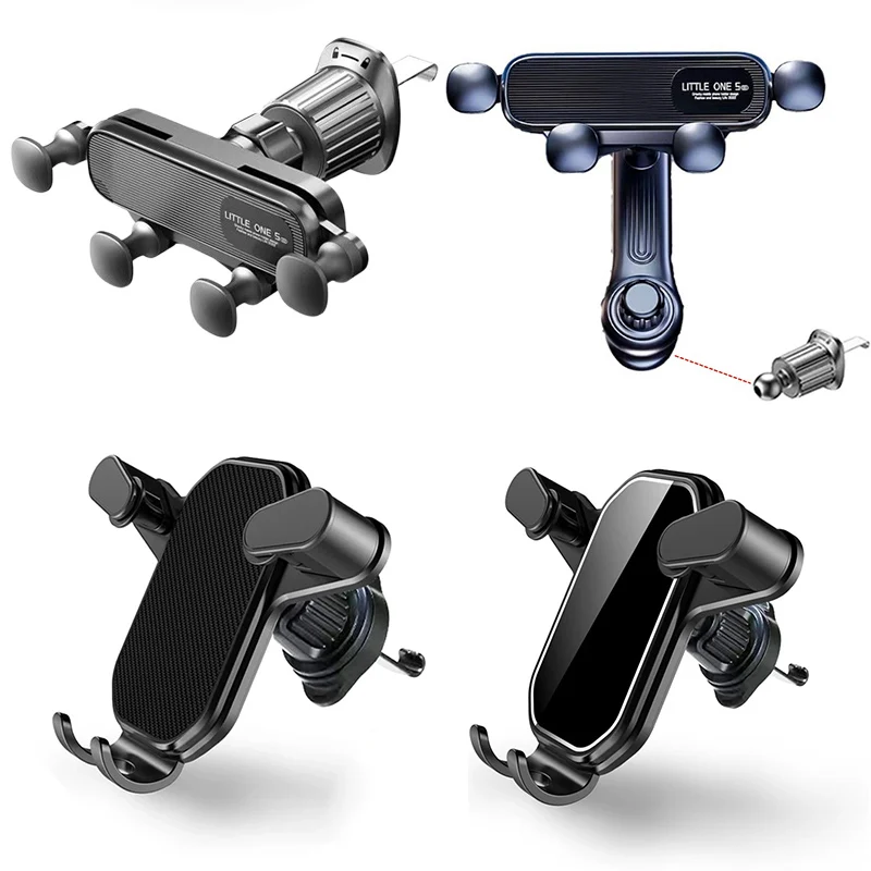 Suporte de telefone para carro por gravidade, para celular de 4.7-7 polegadas, ventilação de ar do carro, montagem universal à prova de choque, clipe gps, suporte para smartphone